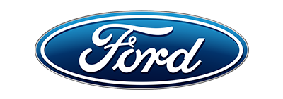 Ford logo on a black background.